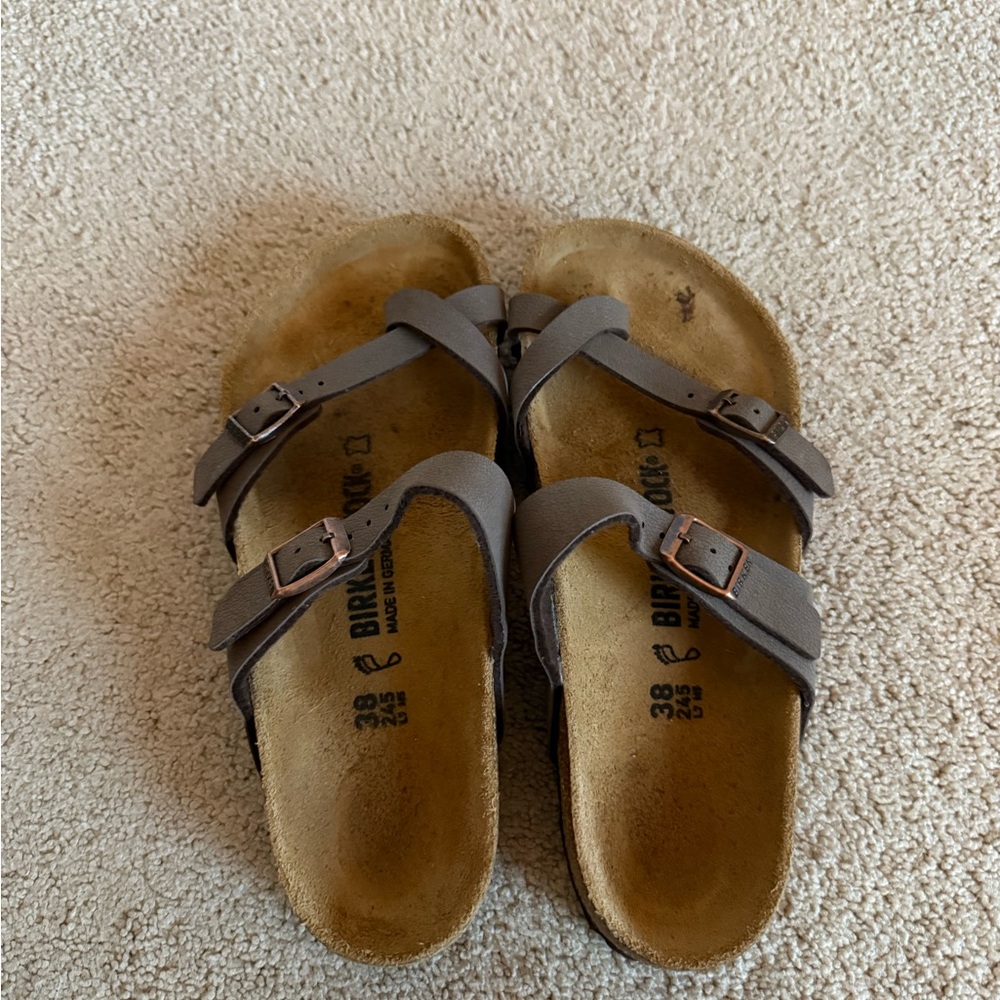 Birkenstock Gray Double Strap Sandals